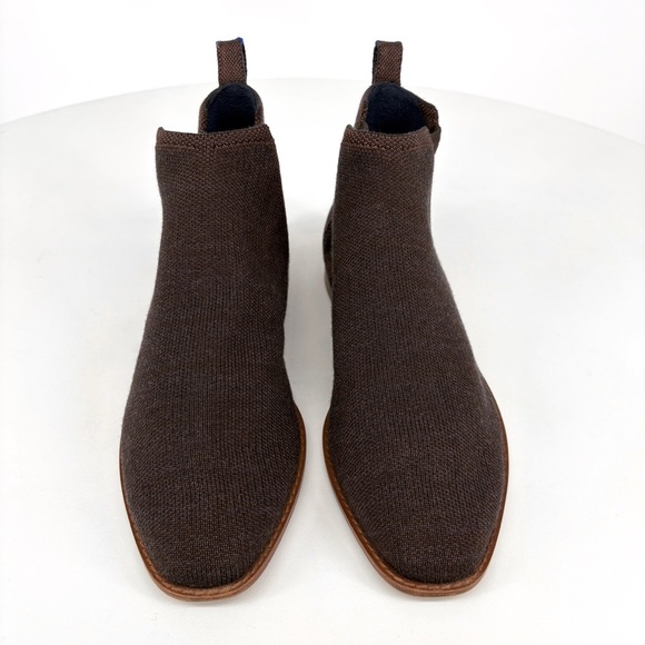 ROTHY'S | The Merino Wool Chelsea Ankle Boot in Cocoa Brown | Sz 7.5 - Picture 15 of 15